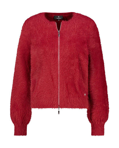 Strickjacke mit flauschiger Haptik