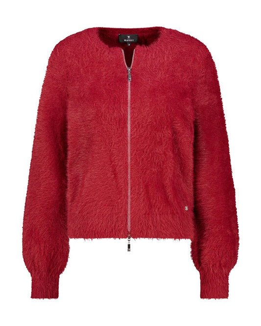 Strickjacke mit flauschiger Haptik