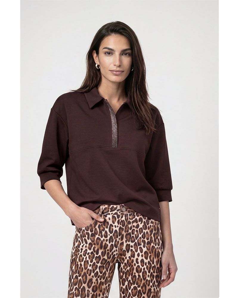 Sweatshirt mit Strasssteinen