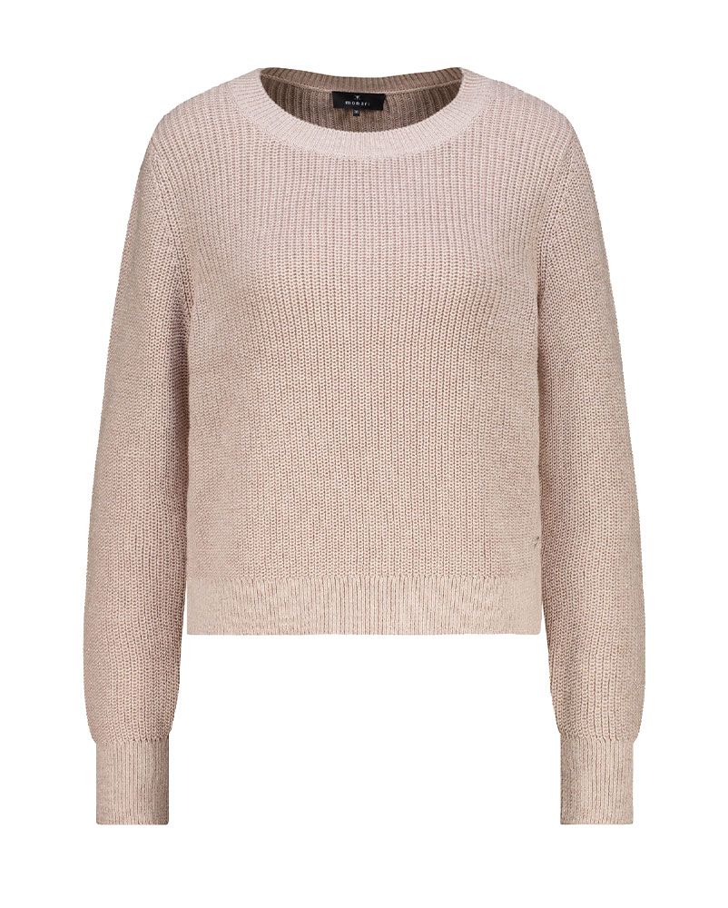 Strickpullover mit glänzendem Garn