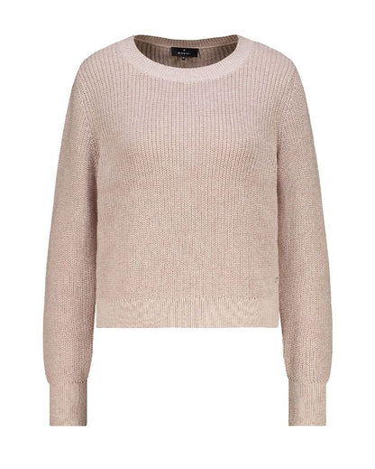 Strickpullover mit glänzendem Garn