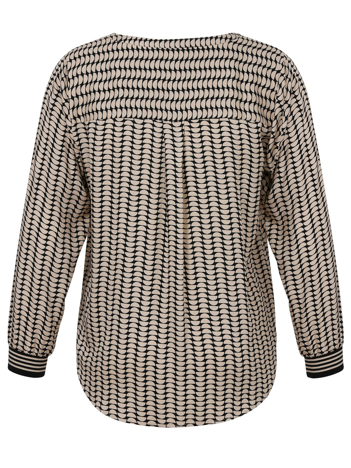Bluse V-Ausschnitt 1/1 Arm Druck
