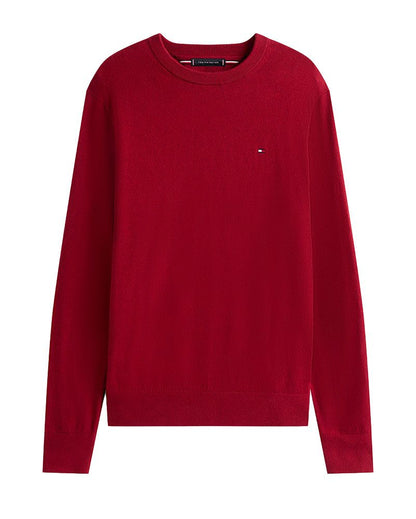 Rundhals-Pullover mit Kaschmiranteil