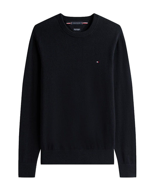 Rundhals-Pullover mit Kaschmiranteil