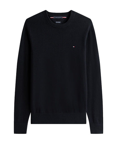 V-Ausschnitt-Pullover mit Kaschmiranteil