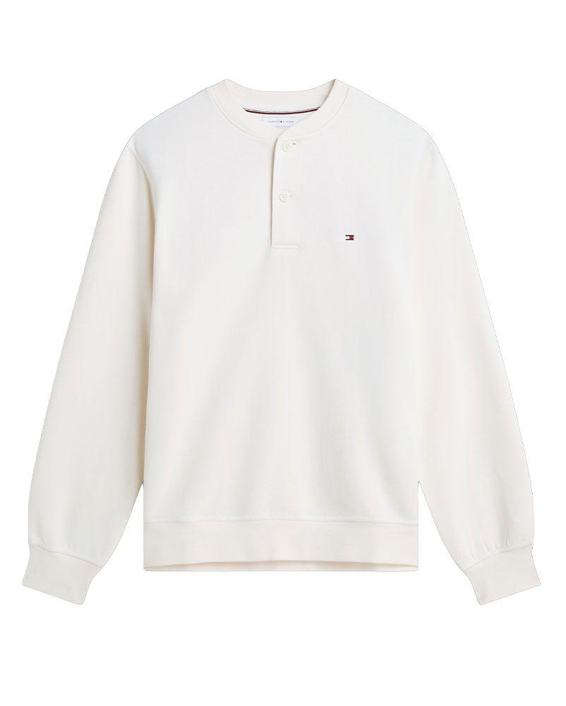 Slim Fit Langarmshirt mit Henley-Kragen