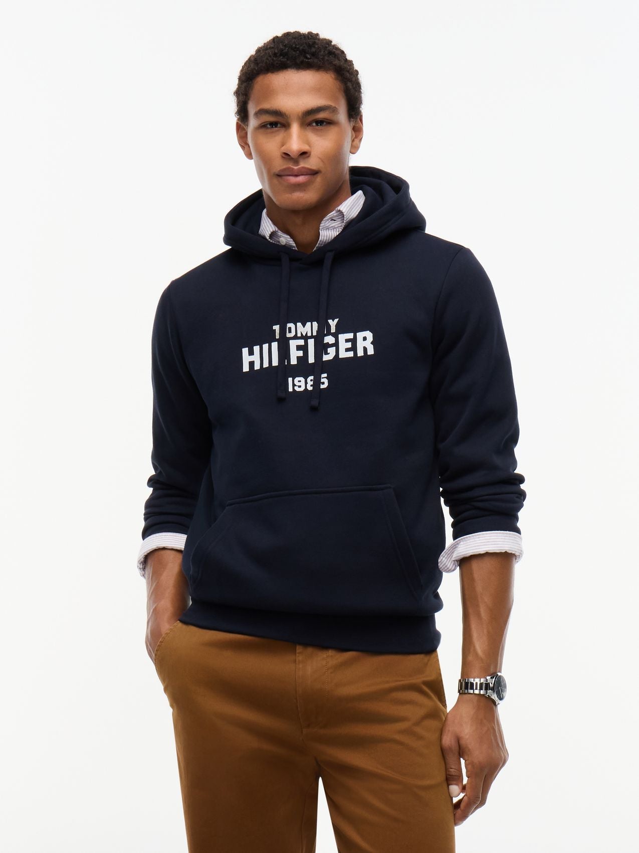 HILFIGER STACK REG FLEECE HOODIE