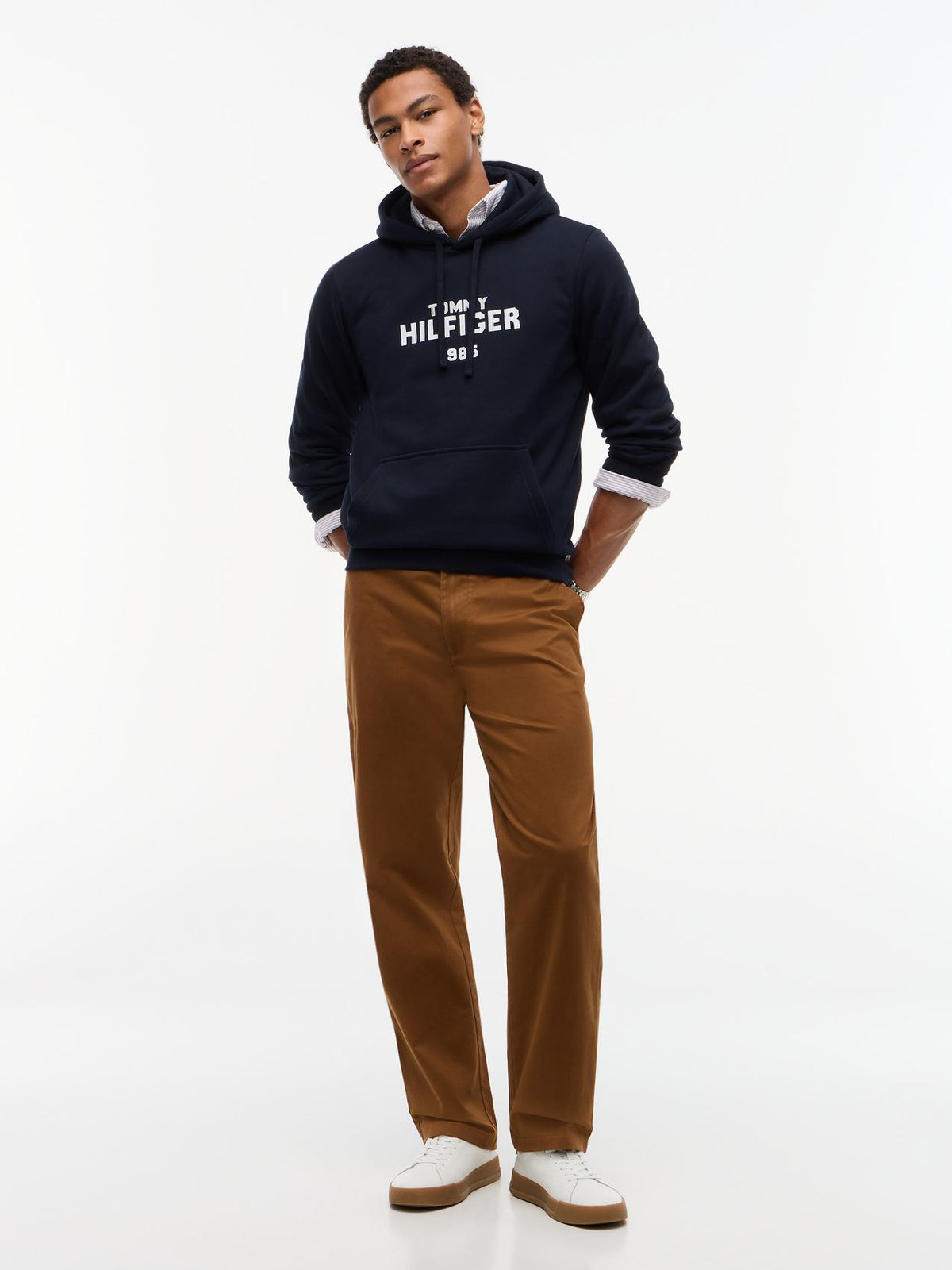 HILFIGER STACK REG FLEECE HOODIE