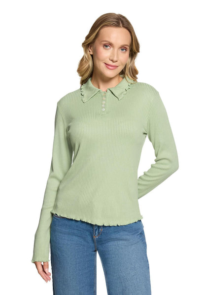 Langarm-Poloshirt