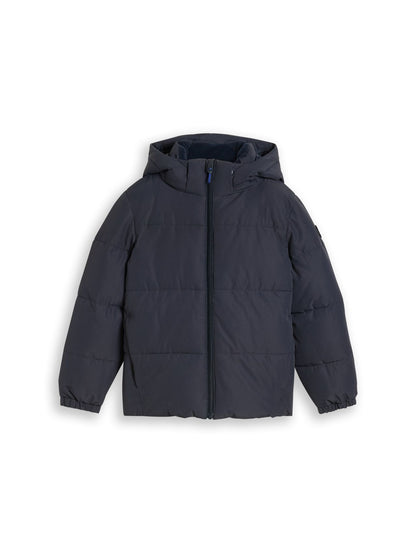 Puffer-Jacke mit abnehmbarer Kapuze