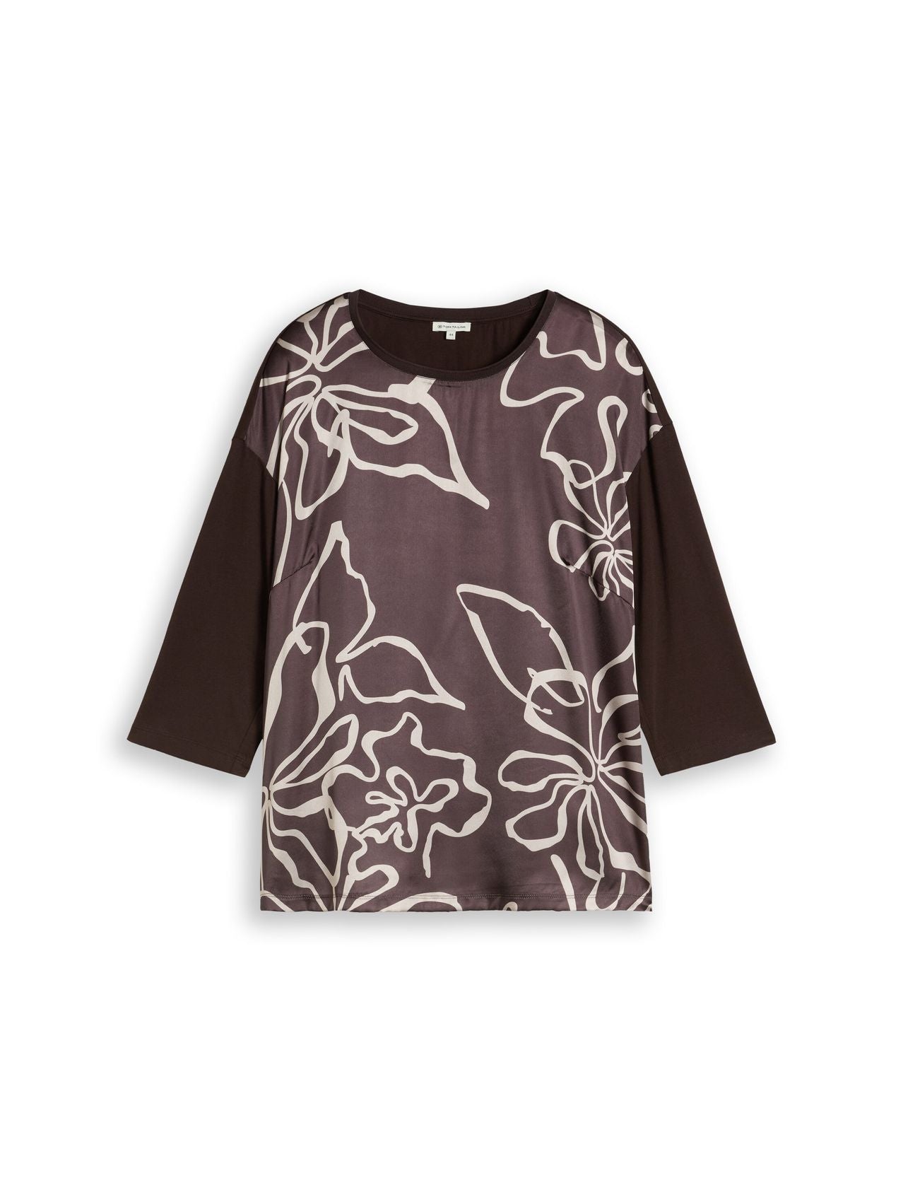 Plus Size - Langarmshirt mit Blumenmuster
