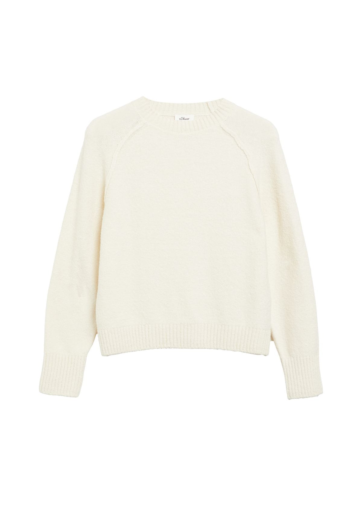 S.OLIVER Bouclé-Strickpullover im Relaxed Fit