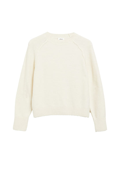 S.OLIVER Bouclé-Strickpullover im Relaxed Fit