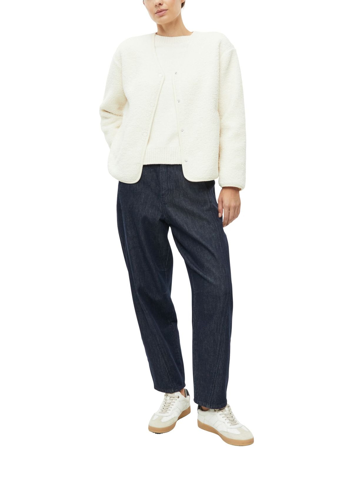 S.OLIVER Bouclé-Strickpullover im Relaxed Fit
