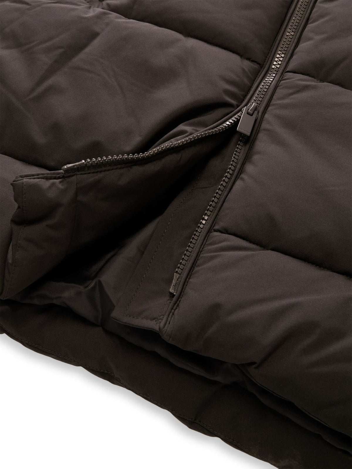 Puffer-Mantel mit abnehmbarer Kapuze