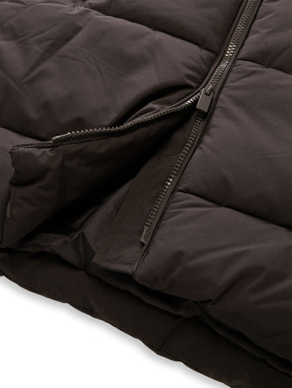 Puffer-Mantel mit abnehmbarer Kapuze