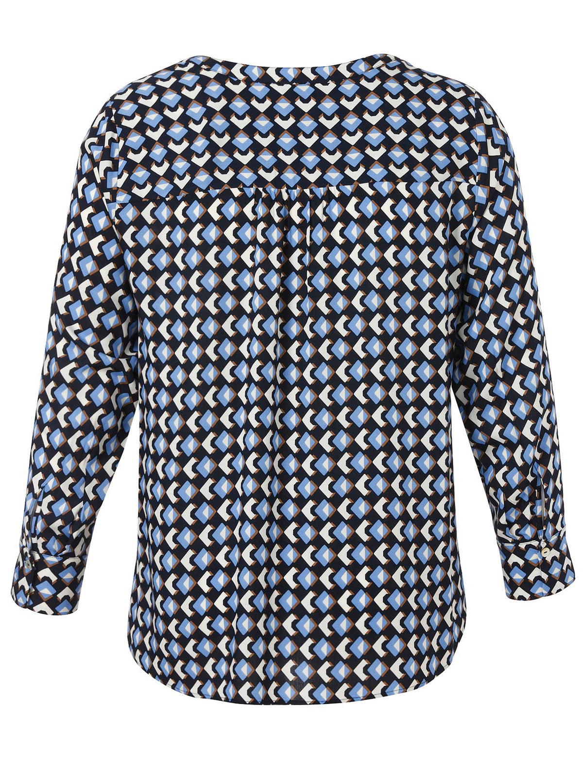 Bluse V-Ausschnitt 1/1 Arm Druck