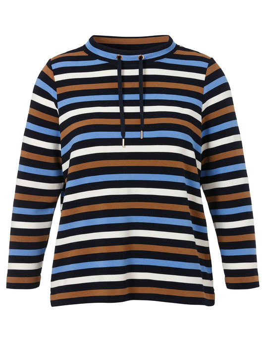 Sweatshirt Kragen 1/1 Arm Ringel