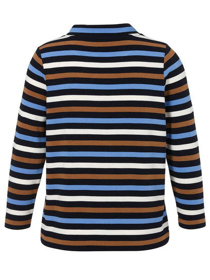 Sweatshirt Kragen 1/1 Arm Ringel