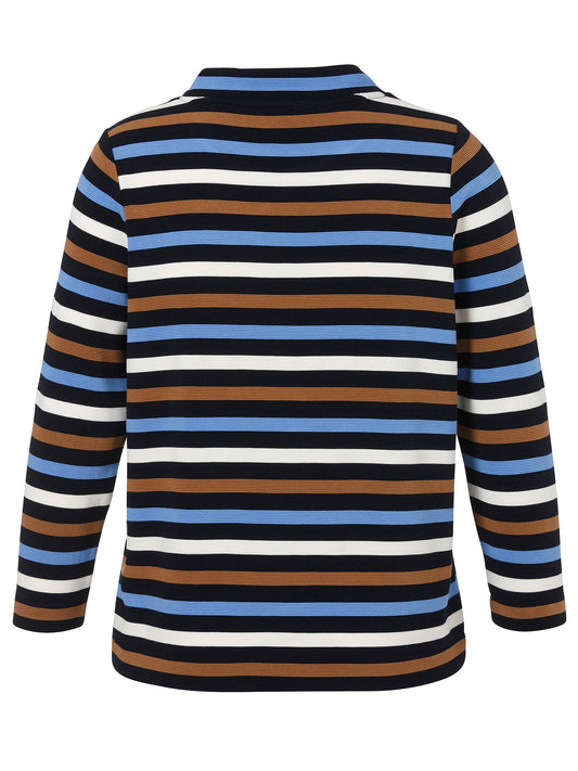Sweatshirt Kragen 1/1 Arm Ringel