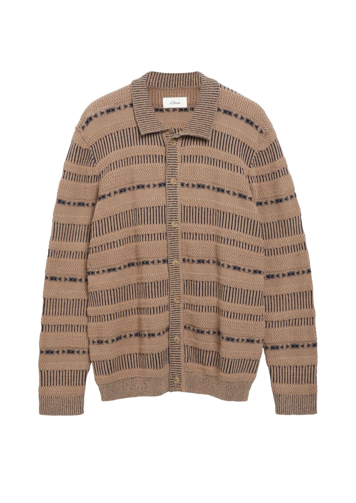 S.OLIVER Strickjacke mit Strukturmix XL