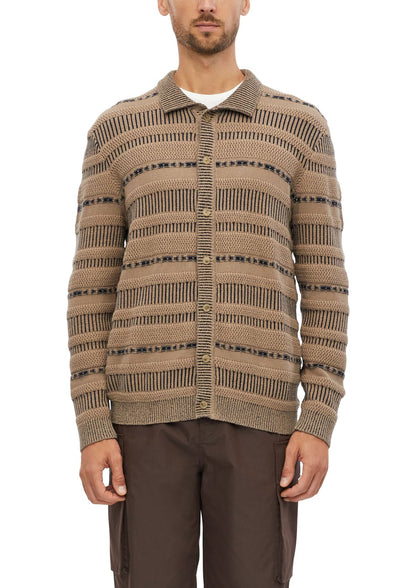 S.OLIVER Strickjacke mit Strukturmix