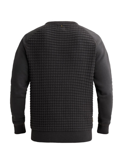 PME Pullover mit Waffelstruktur