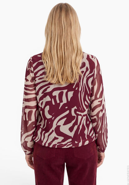 BETTY BARCLAY Mesh-Shirt mit Gummizug