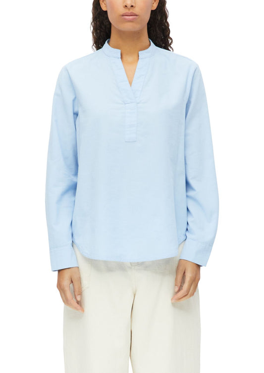 S.OLIVER Feincord-Bluse mit Stehkragen