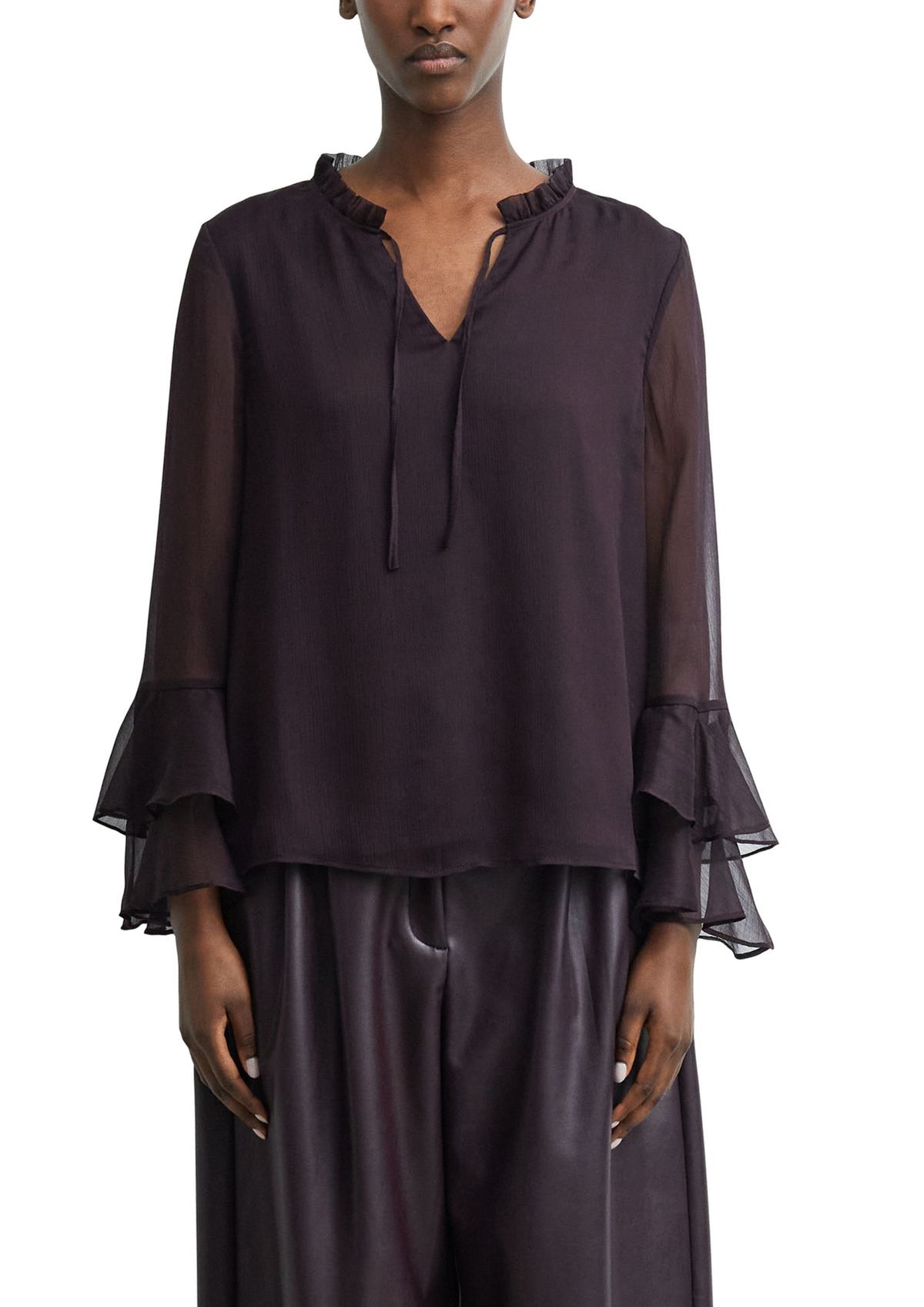 COMMA Feminine Chiffon-Bluse