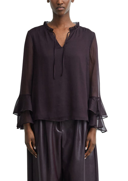 COMMA Feminine Chiffon-Bluse