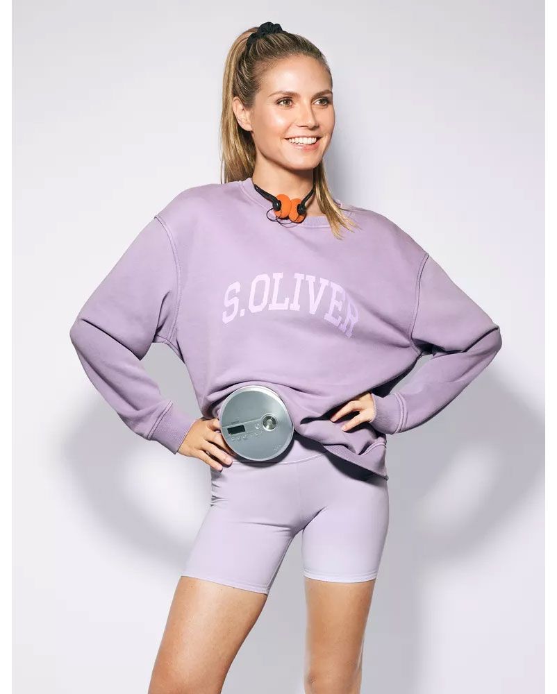 s.Oliver x Heidi Klum: Sweatshirt mit Logo