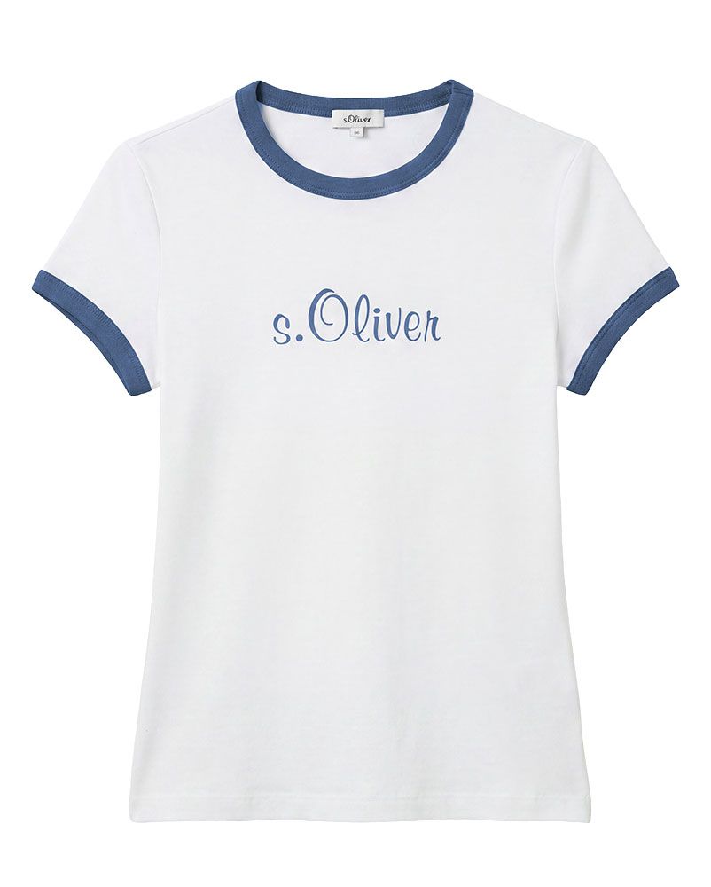 S.OLIVER s.Oliver x Heidi Klum: Slim Fit T-Shirt mit Logo