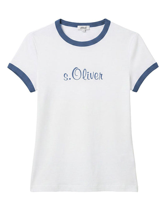 S.OLIVER s.Oliver x Heidi Klum: Slim Fit T-Shirt mit Logo