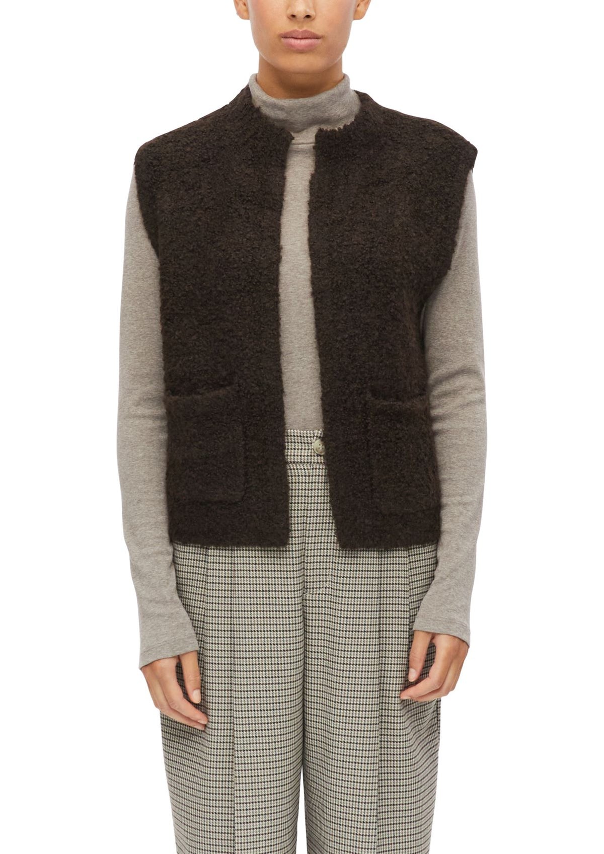 S.OLIVER Teddy-Strickweste