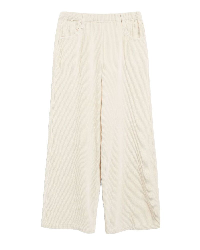 Wide Leg Hose aus Cord