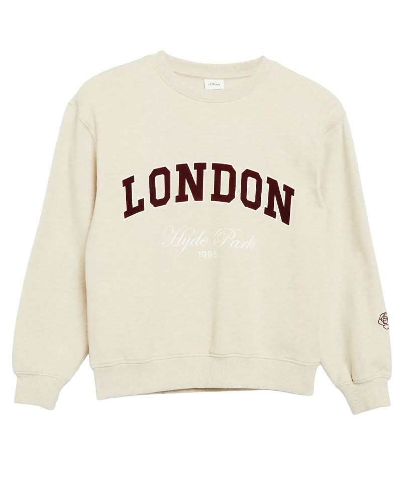 OLIVER TWIST Oversize-Sweatshirt mit Flockprint