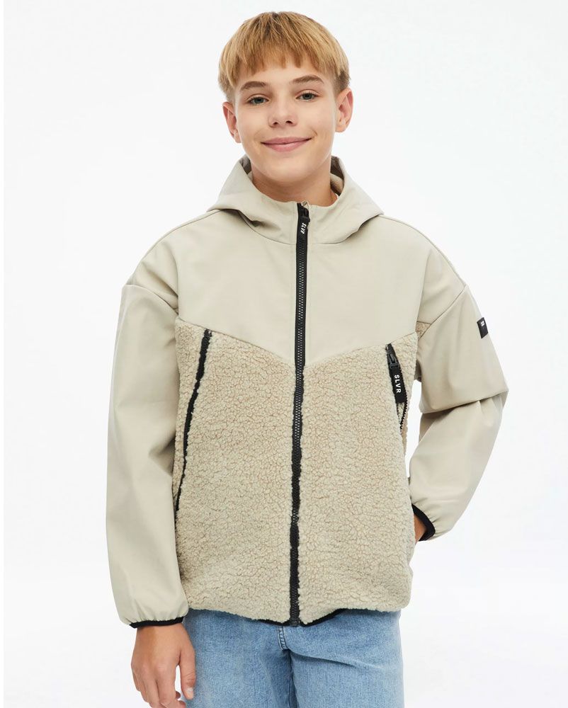 OLIVER TWIST Jacke aus Softshell und Teddyplüsch