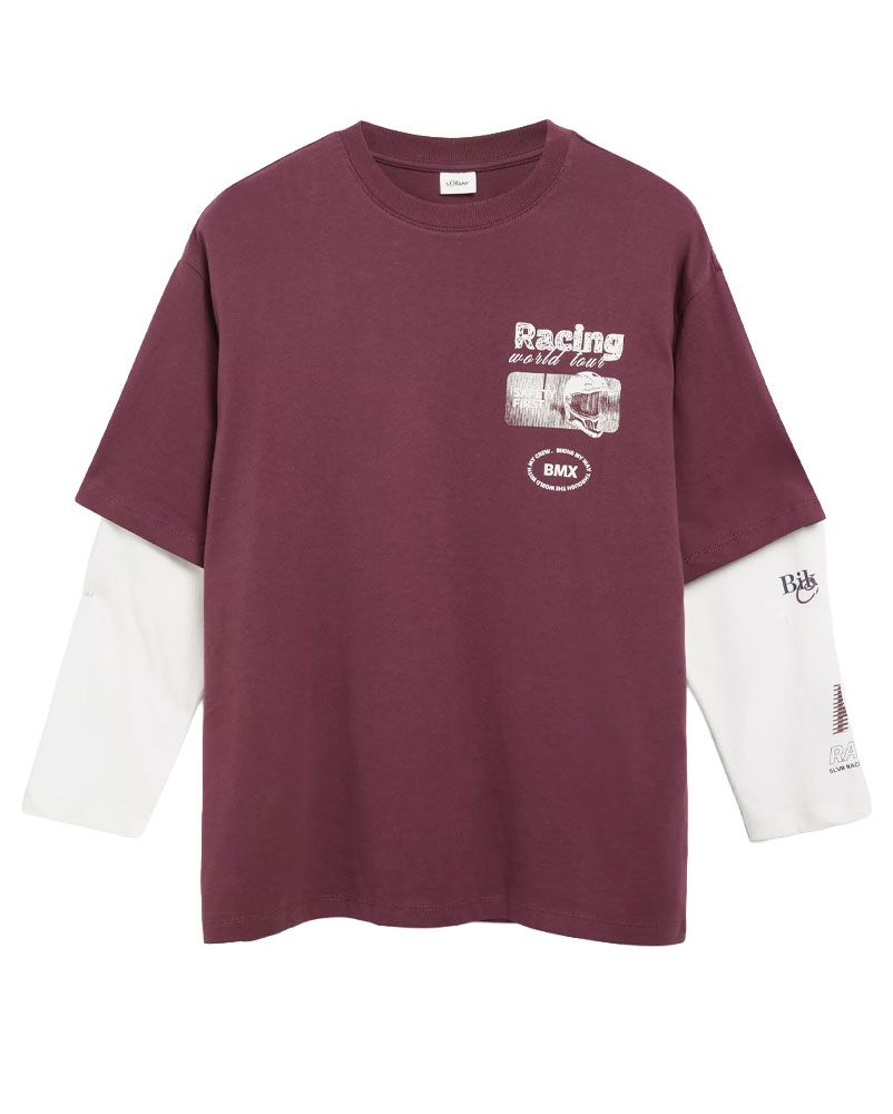 OLIVER TWIST Oversize Longsleeve im 2in1-Look