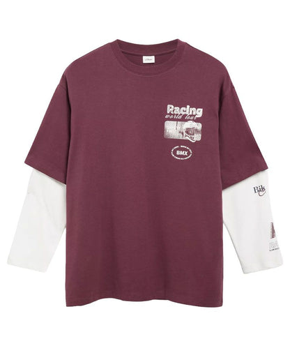OLIVER TWIST Oversize Longsleeve im 2in1-Look