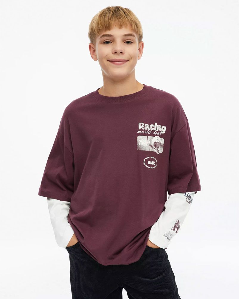 OLIVER TWIST Oversize Longsleeve im 2in1-Look