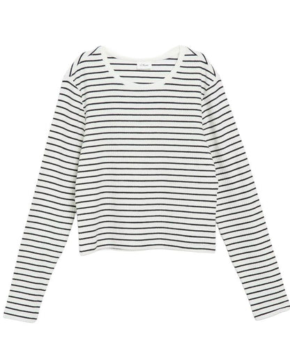 OLIVER TWIST Cropped Longsleeve mit Rippstruktur