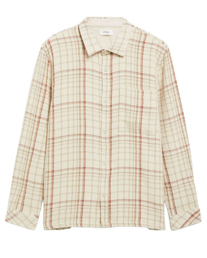 S.OLIVER Strukturiertes Karo-Overshirt mit Brusttasche
