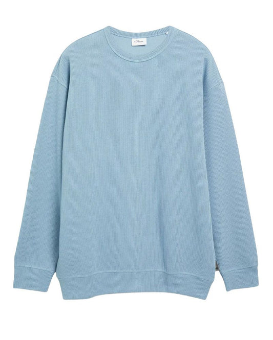 S.OLIVER Sweatshirt mit Rippstruktur