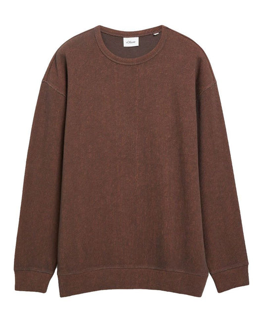 S.OLIVER Sweatshirt mit Rippstruktur