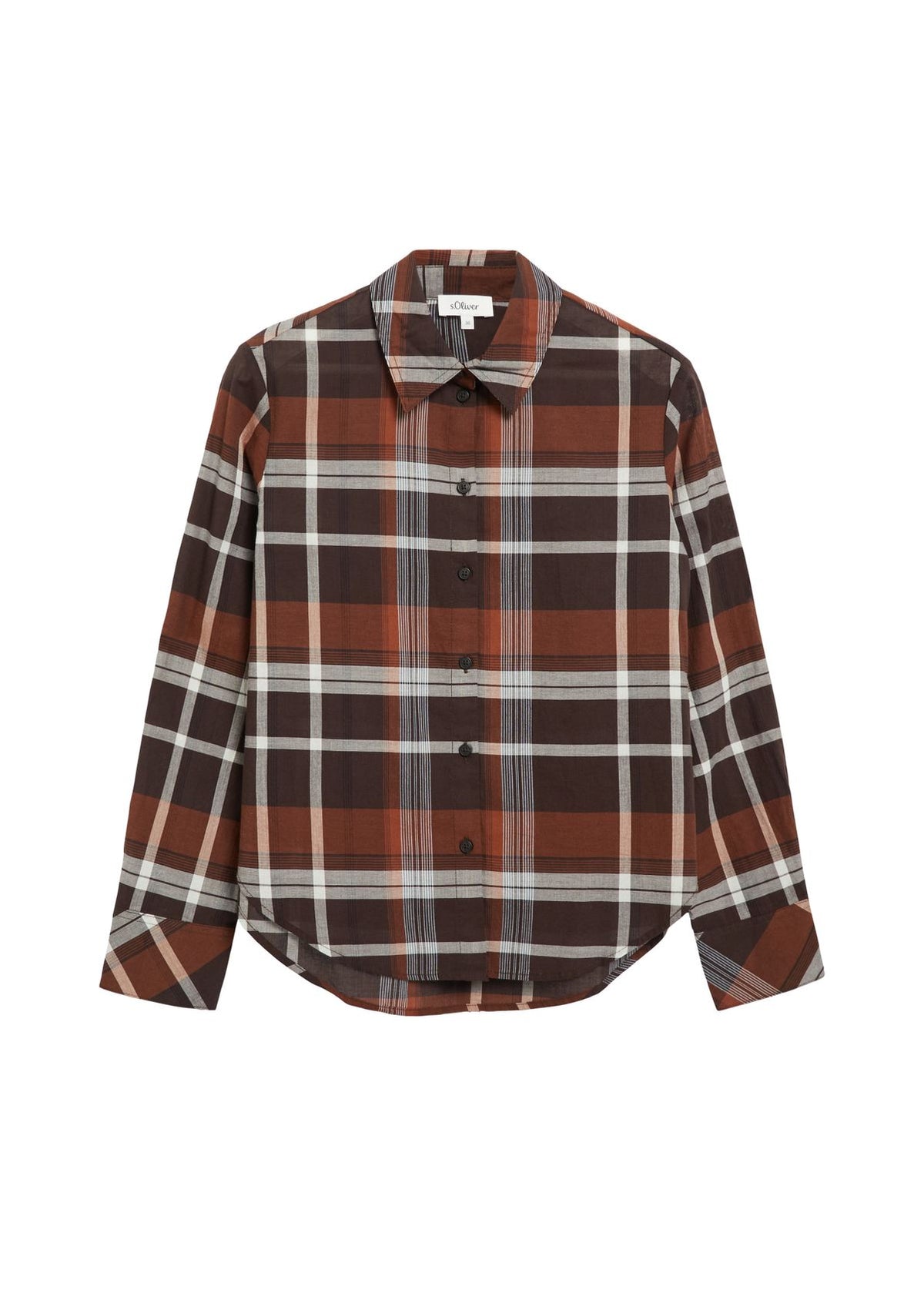 S.OLIVER Leichte Karo-Bluse 46