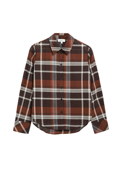 S.OLIVER Leichte Karo-Bluse 46
