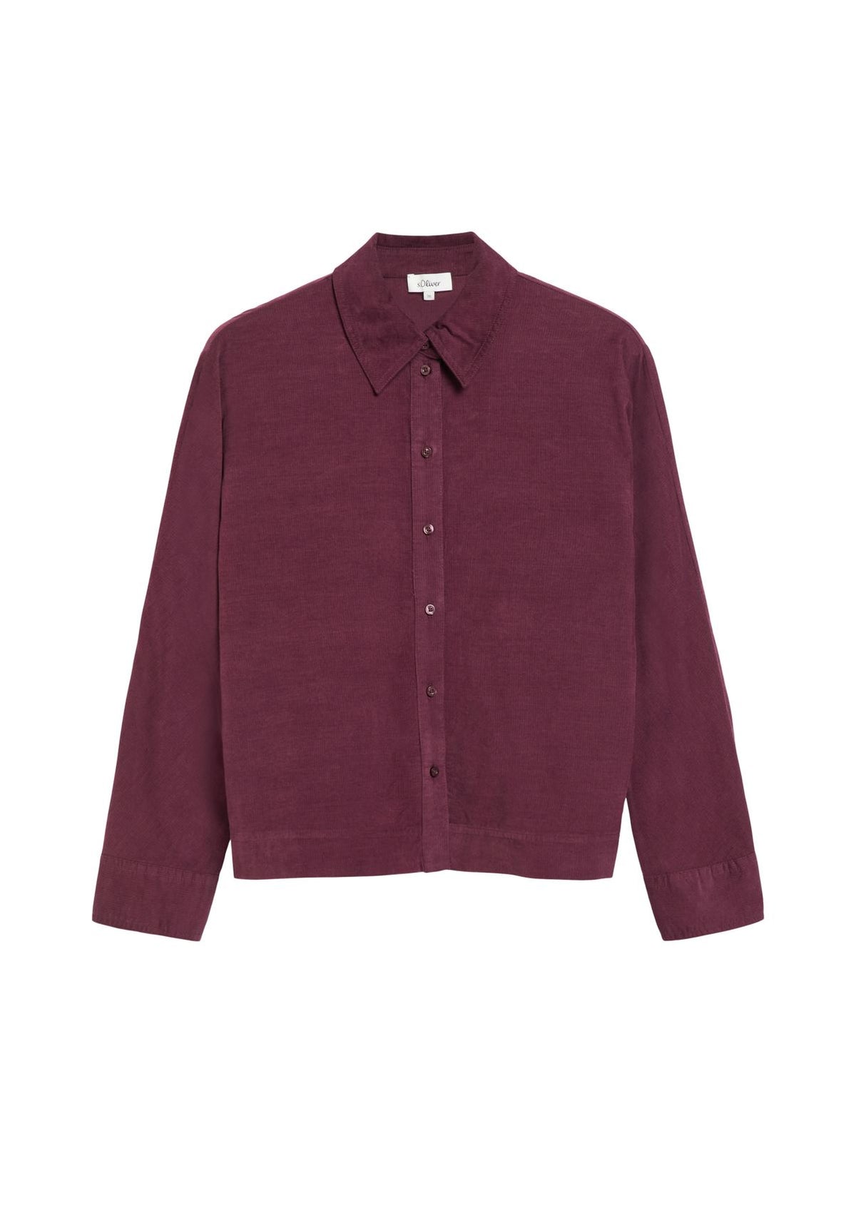 S.OLIVER Feincord-Bluse mit Fledermausärmeln