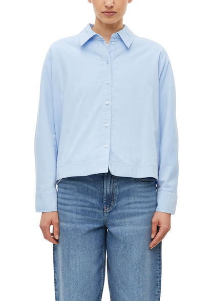 S.OLIVER Feincord-Bluse mit Fledermausärmeln