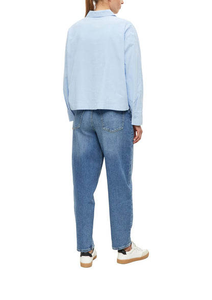 S.OLIVER Feincord-Bluse mit Fledermausärmeln